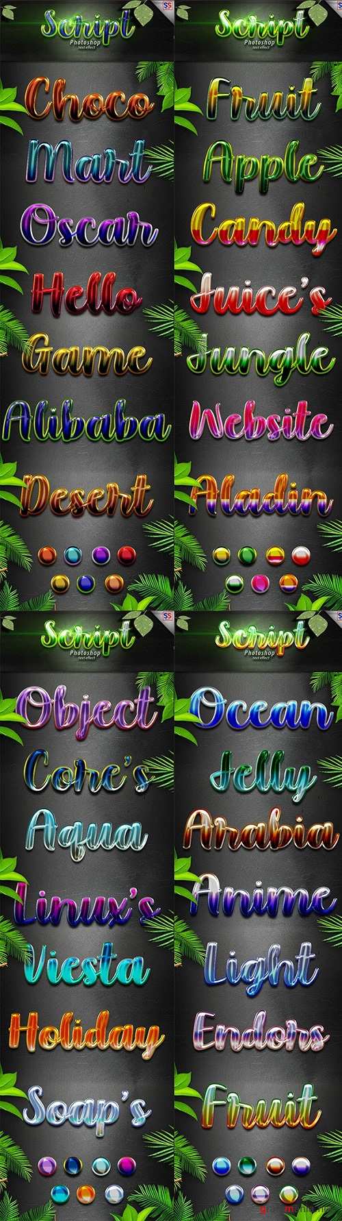 28 Bundle Script Text Effect Styles 24864808